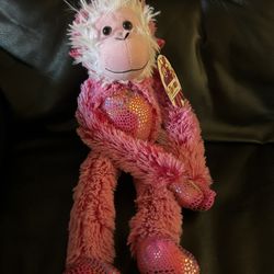 Pink Monkey Stuffed Animal