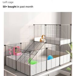 Guinea Pig Cage And Hay Feeder