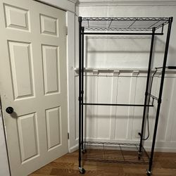 Black Rolling Garment Rack