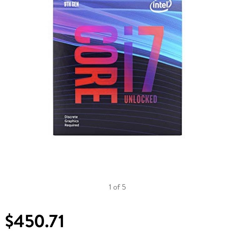 Intel - Core i7-9700K 9th Generation 8-Core - 8-Thread 3.6 GHz