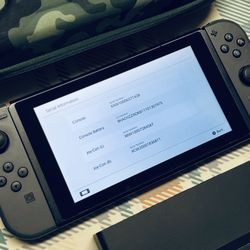 Nintendo Switch V1 Video Game Console HAC-001 Tested READ Gray W/Case 1428 READ