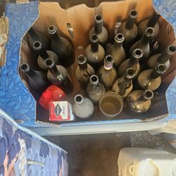 Box Of Empty Bottles