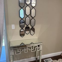 Side Table And Mirror