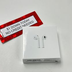 Apple Airpods 2 Gen Wireless Bluetooth Earbuds -PAY $1 To Take It Home - Pay the rest later -