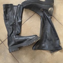 Black Knee Long Boots 