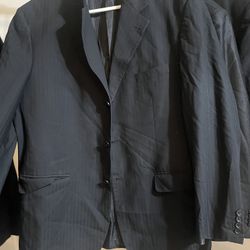 mens black dress coats  M-L