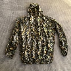 Camouflage Hunting Camping Forest Windbreaker Jacket Size Large