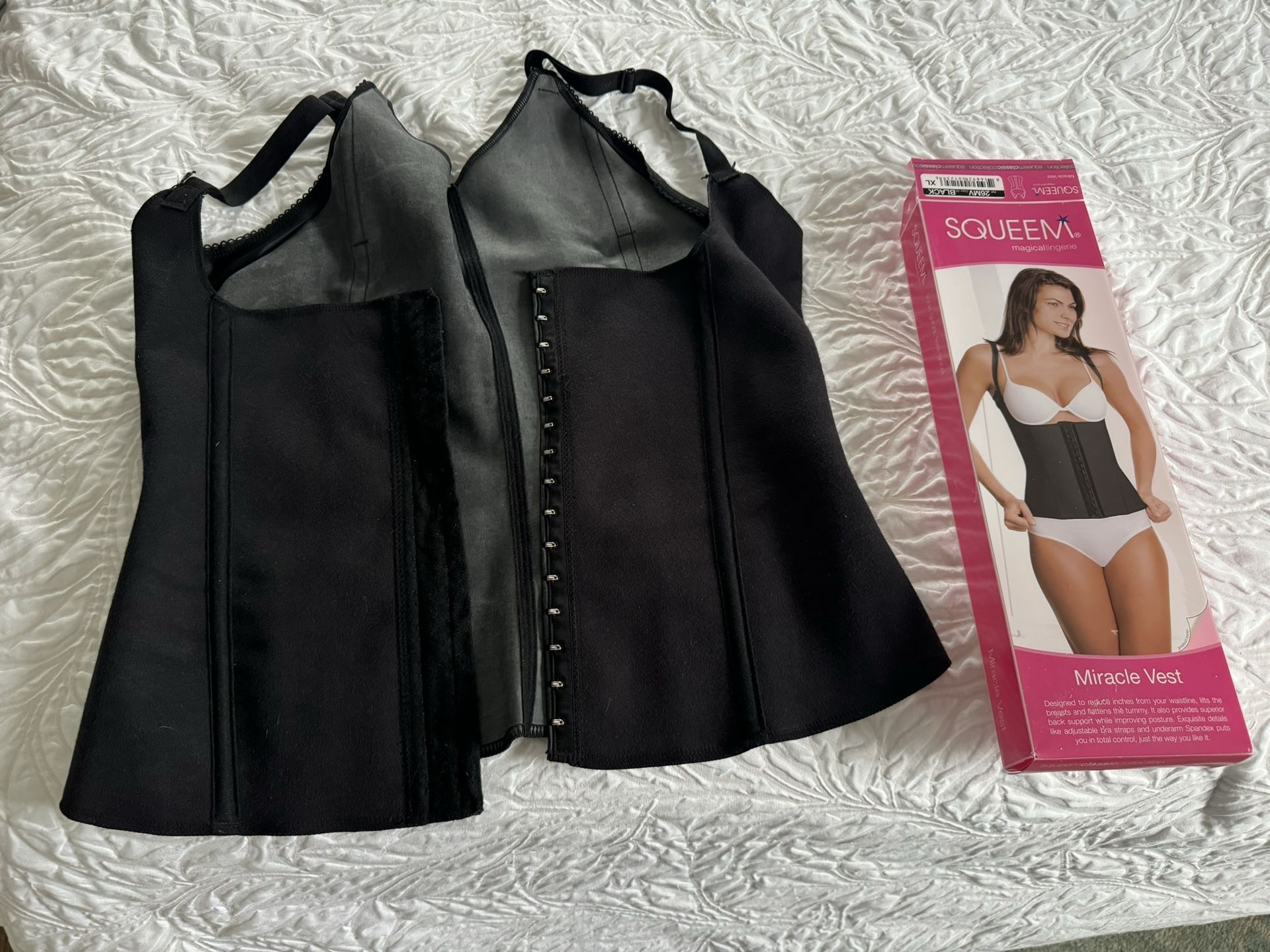 High Quality Squeem Corset Vest Shaper Black XL
