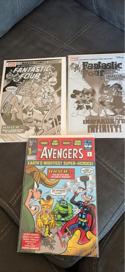 Marvel Disney Mashup Comic Books Set of 3