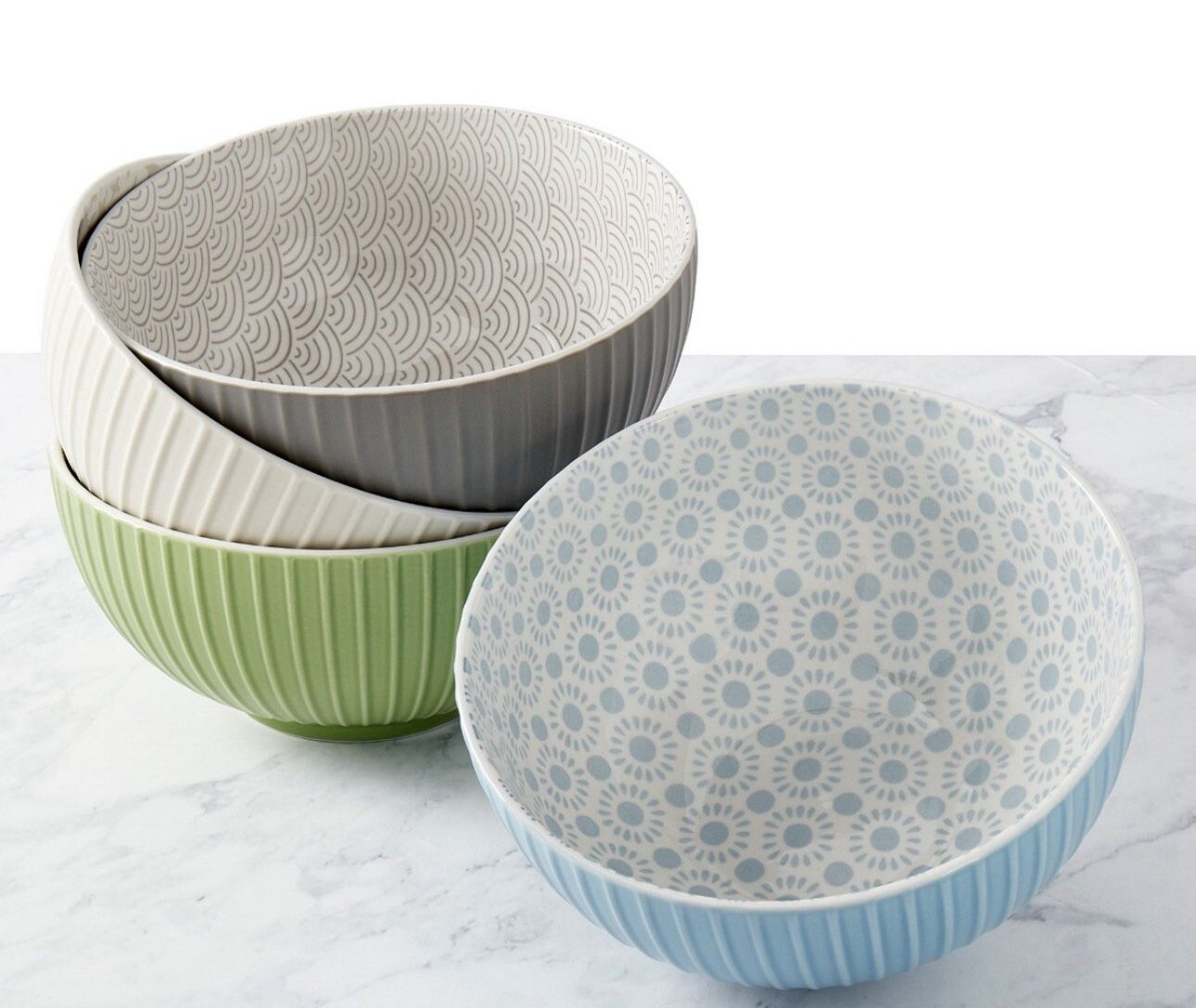 Denmark 4-piece All-Purpose Porcelain Bowl Set