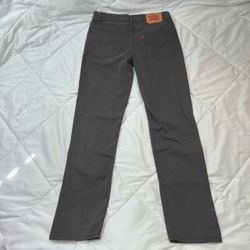 Levi's 511 Gray Straight Leg Pants 16