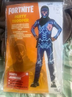 Fortnite Party Trooper Youth Costume XL