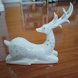 Decorative Reindeer With  Rhinestone 9 Inches High