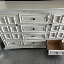 Nice Big White With Black Mark Dresser