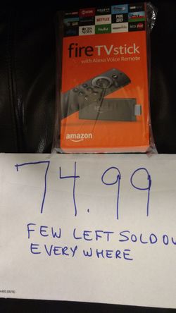 Brand new never opened Amazon Fire TV stick with full warranty unlike other units that are already opened