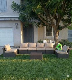 8 pieces patio furniture set outdoor patio furniture patio sofa set 🚛🆕☑️🚎