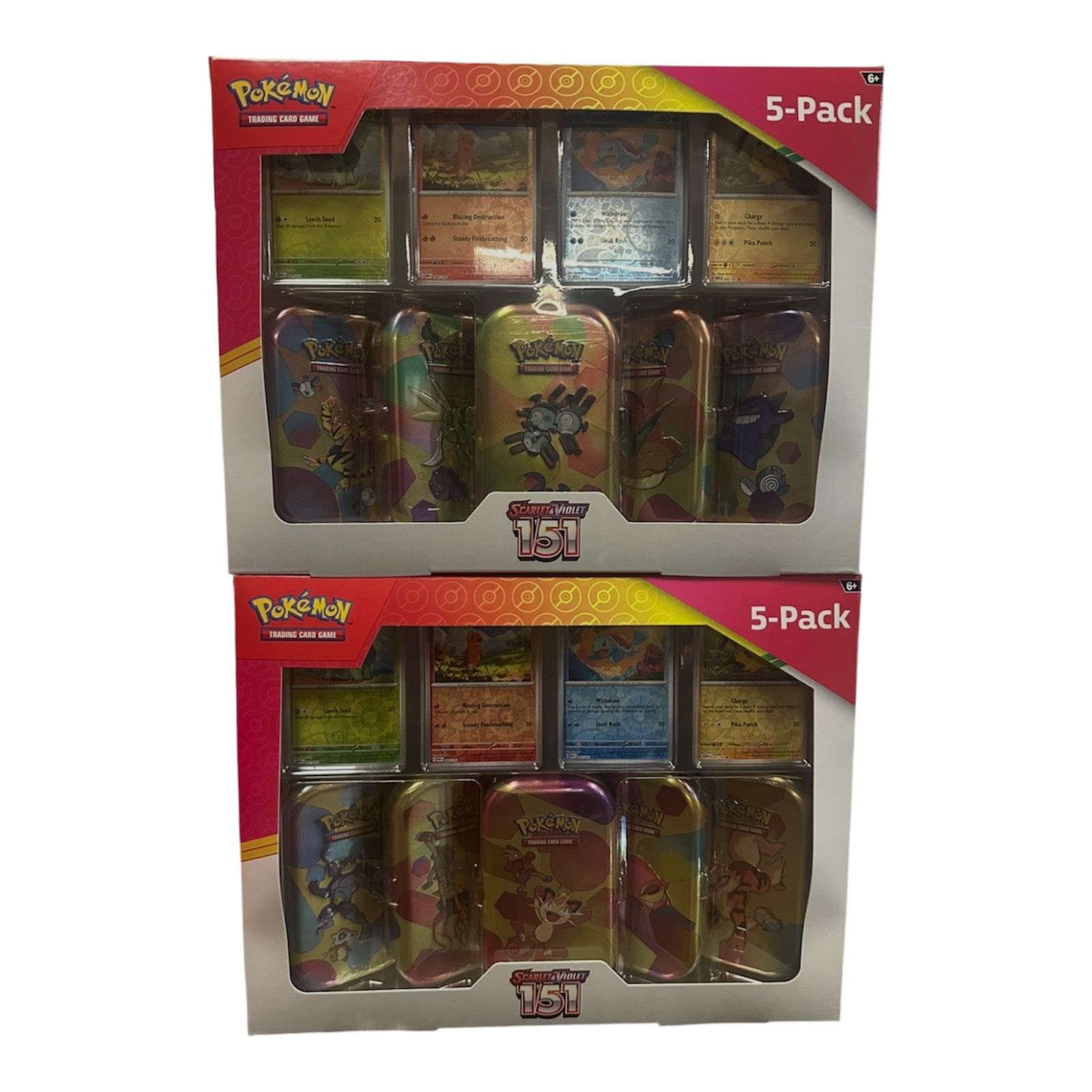 Pokemon Scarlet & Violet - 151 5-pack Mini Tins Costco Bundles (2 BUNDLES)