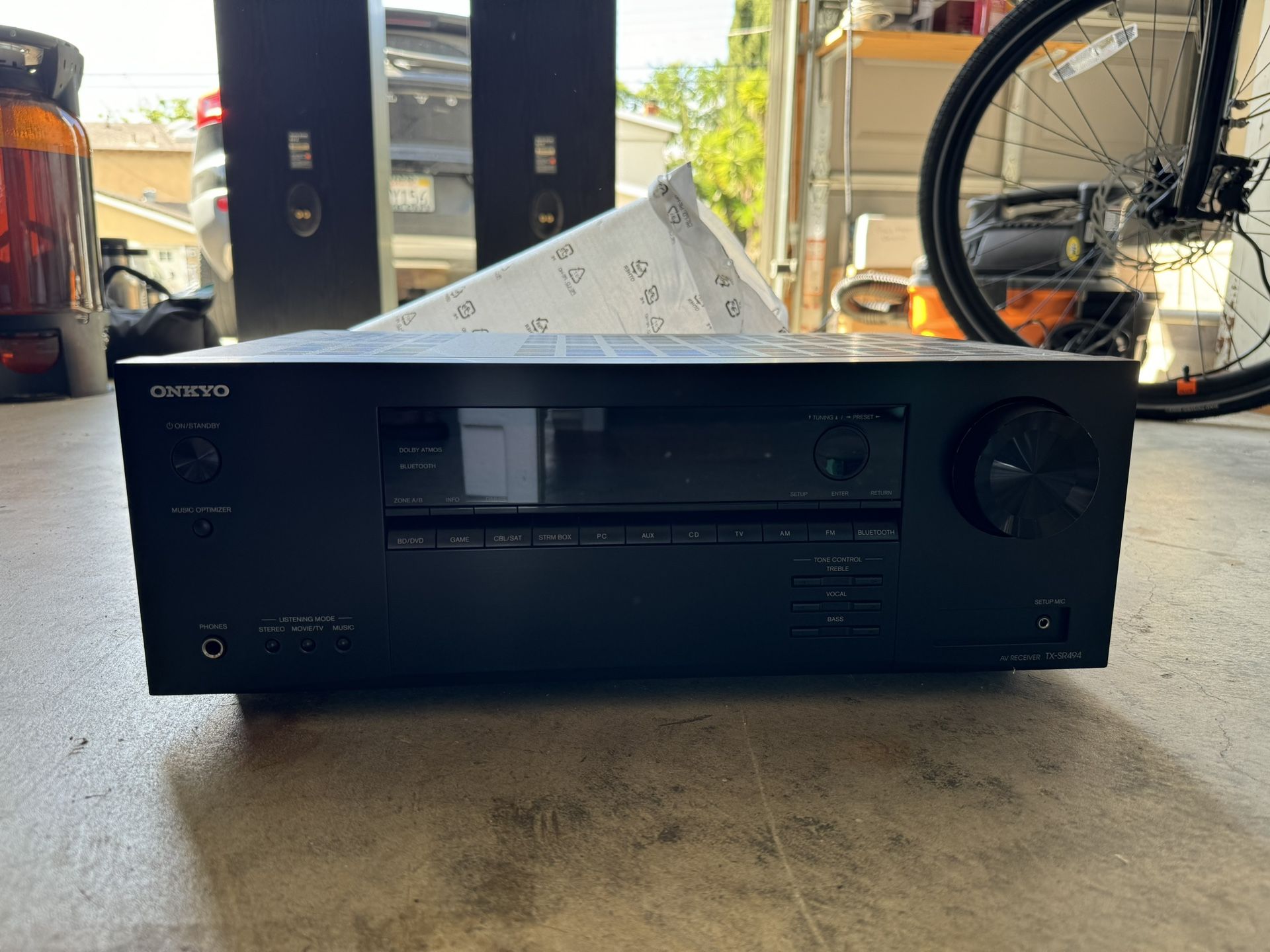 Onkyo AV Receiver - Home Theater 4K, Atmos and Stereo - SR494