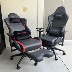 New In Box $90 Each Premium Gaming Office Computer Chair With Footrest And Adjustable Armrest Game Furniture 