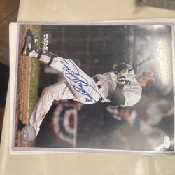 Paul Konerko Autographed Photo – Chicago White Sox (Signed in Person, 2018)