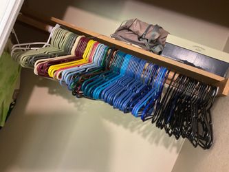 Plastic  adult  clothe  hangers  (10 counts)  -  $3  each  pack