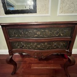 Brown console table