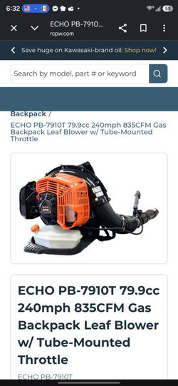 Echo PB-7910T Gas Backpack Leaf Blower