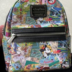Disney parks loungefly mini collage backpack