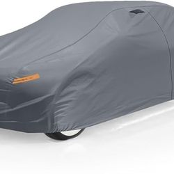 Upgrade Car Cover Waterproof All Weather, Heavy Duty Outdoor Car Cover Universal Fit Sedan-192”x58”x57”