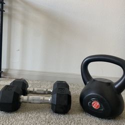 Dumbbell/kettle Ball Set
