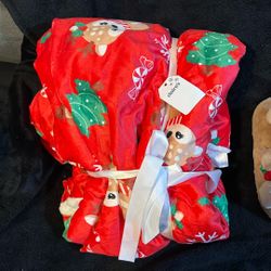 Claire’s Christmas Baby Reindeer Throw Blanket