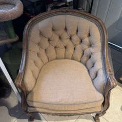 Antique Loveseat And Chair