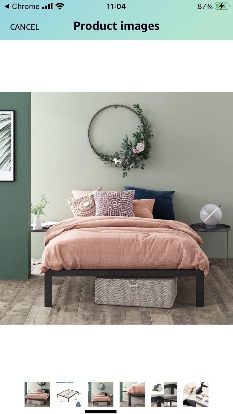 New Full Size Platform Bed Frame