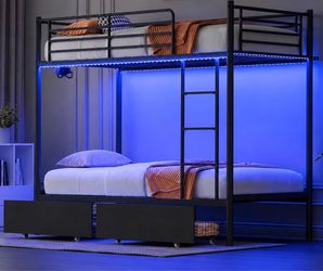 Twin metal bunk bed