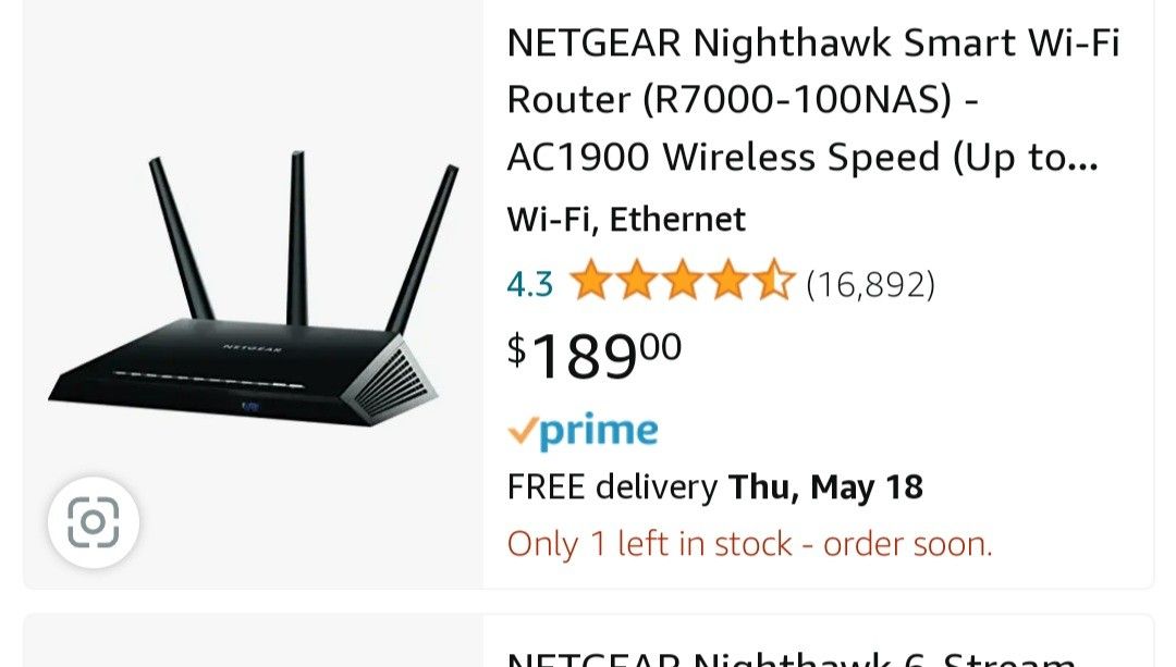 NETGEAR Nighthawk Smart Wi-Fi Router (Lightly Used)