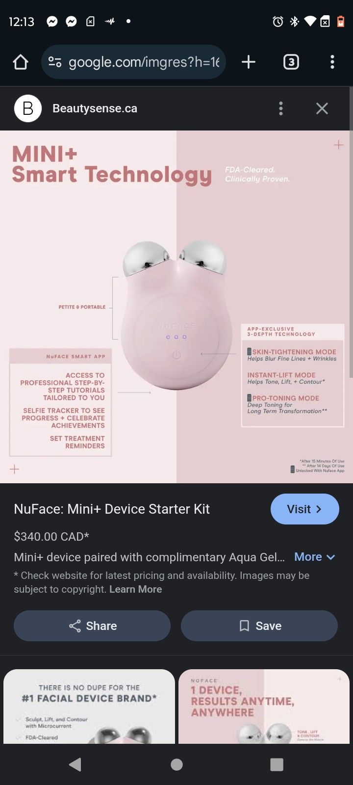 Rose Mini Facial Toning Device