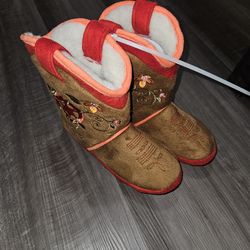 New Cicciabella Cowgirl Slipper Boots Size L/XL 3/4-5/6