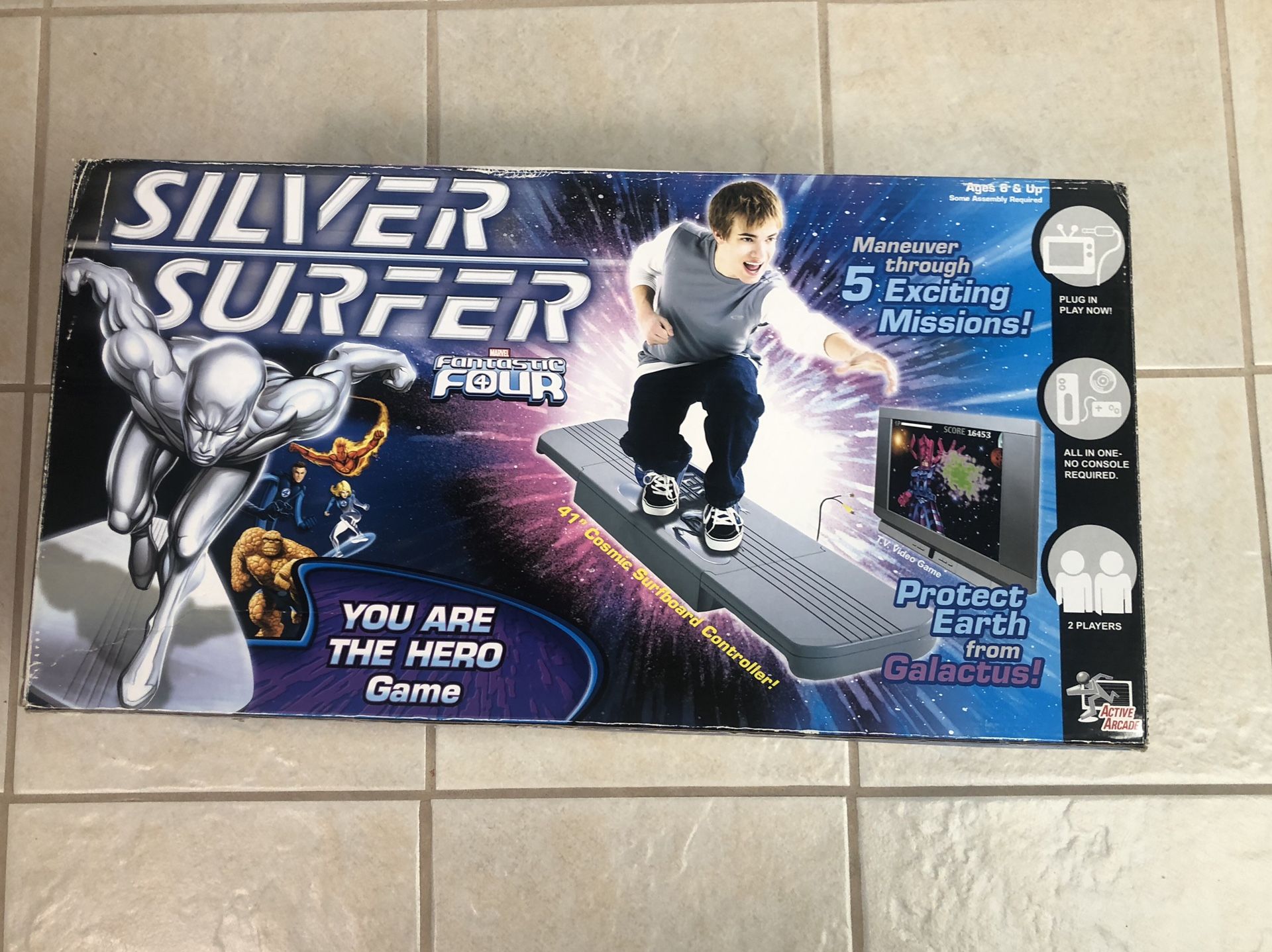 Silver Surfer Arcade Style Video Game
