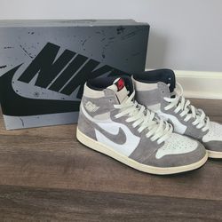 Air Jordan 1 High OG, size 9M, washed black