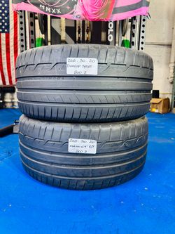 ✅ 2 USED TIRES 265/30ZR20 DUNLOP SPORT MAXX GT ULTRA HIGH PERFORMANCE LIKE NEW 265 30 20