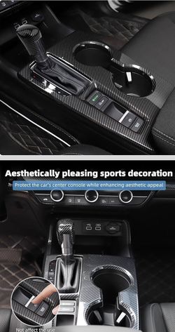 Center Console Gear Shift Panel Cover For 2022 To 2026 Honda Civic 