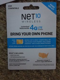 Net10 4g Nano Sim Card Kits For Sale In Winston Salem Nc Offerup