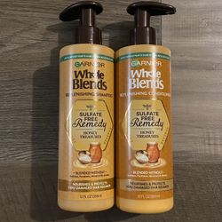 Garnier Whole Blends Replenishing Sulfate Free Remedy Honey Treasures Shampoo And Conditioner Set