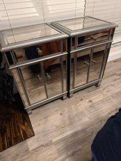 Mirrored Nightstands