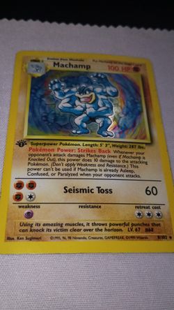 Pokemon Machomp First Edition