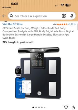 GE Smart Scale for Body Weight (brand new/unopened)