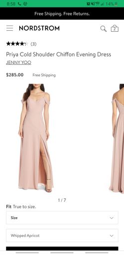 Blush bridesmaid dress
