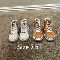 BRAND NEW Toddler girl vans Size 7.5T