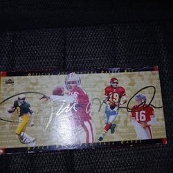Official Joe Montana Team Set