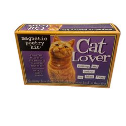 CAT LOVER Magnetic Poetry Kit Unused made in USA 2016 kitty theme 200 words